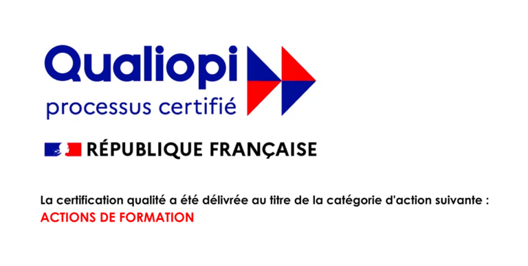 La certification qualité a été délivrée au titre de la catégorie d'action suivante : Actions de formation